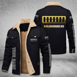 Hummer Cars Logo Personalized Fleece Cargo Jacket Winter Jacket FCJ1019