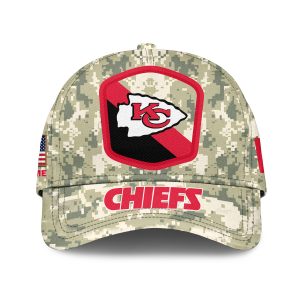 Kansas City Chiefs Camo 2023 Salute To Service Personalized Classic Baseball Cap