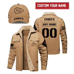 Kansas City Chiefs NFL Veterans Day Personalized Fleece Cargo Jacket Winter Jacket FCJ1526
