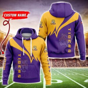 LSU Tigers NCAA Premium Sport 3D Hoodie & Jogger Personalized Name CHJ1114