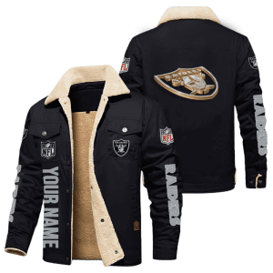 Las Vegas Raiders NFL Personalized Fleece Cargo Jacket Winter Jacket FCJ1431