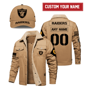 Las Vegas Raiders NFL Veterans Day Personalized Fleece Cargo Jacket Winter Jacket FCJ1527