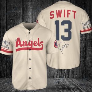 Los Angeles Angels Taylor Swift Fan Baseball Jersey BTL1027