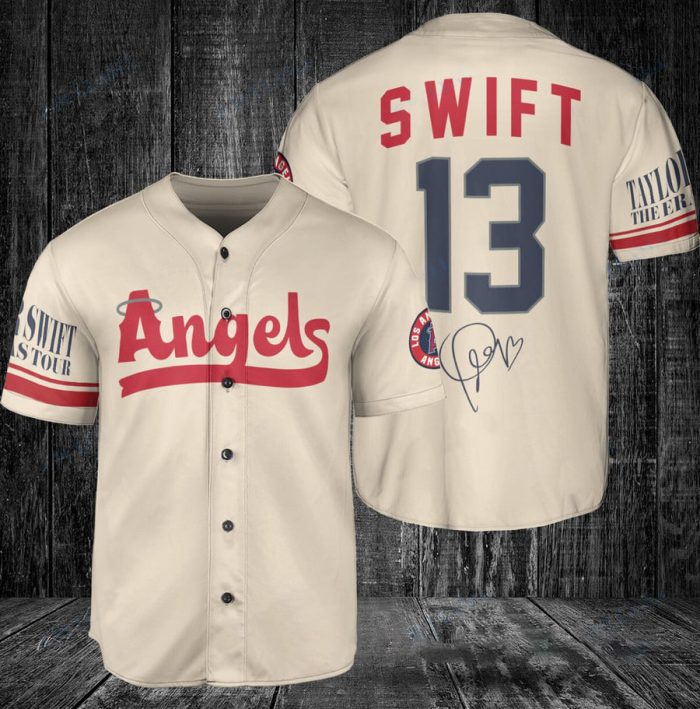 Los Angeles Angels Taylor Swift Fan Baseball Jersey BTL1027