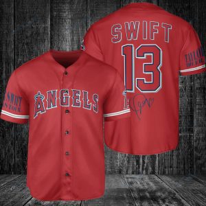 Los Angeles Angels Taylor Swift Fan Baseball Jersey BTL1028