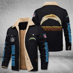 Los Angeles Chargers NFL Style Personalized Fleece Cargo Jacket Winter Jacket FCJ1496