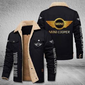 Mini Cooper Cars Logo Personalized Fleece Cargo Jacket Winter Jacket FCJ1024