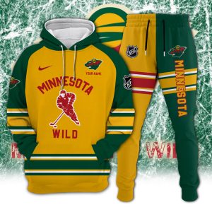 Minnesota Wild Combo Hoodie Long Pants Set Edition 3D CHJ1614