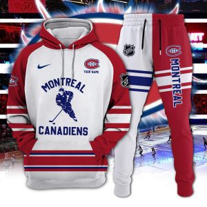 Montreal Canadiens Combo Hoodie Long Pants Set Edition 3D CHJ1615