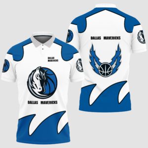 NBA Dallas Mavericks Print Casual Summer 3D Polo Shirt PLS2846