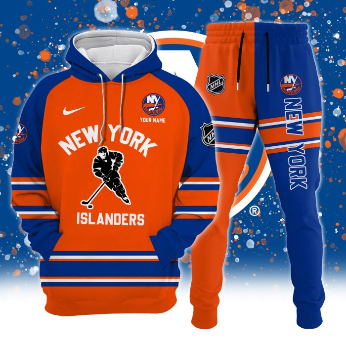 New York Islanders Combo Hoodie Long Pants Set Edition 3D CHJ1618