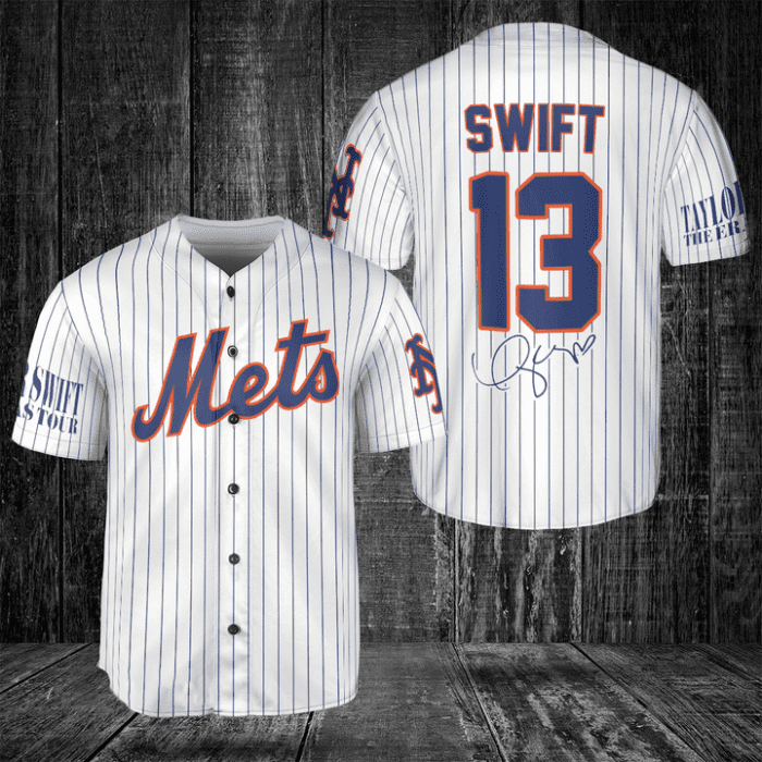 New York Mets Taylor Swift Fan Baseball Jersey BTL1035