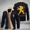 Peugeot Cars Logo Personalized Fleece Cargo Jacket Winter Jacket FCJ1025