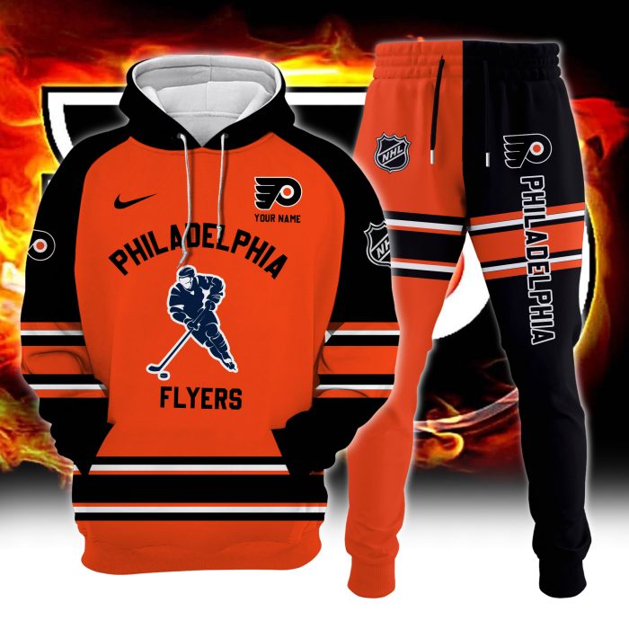 Philadelphia Flyers Combo Hoodie Long Pants Set Edition 3D CHJ1621