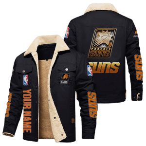 Phoenix Suns NBA Style Personalized Fleece Cargo Jacket Winter Jacket FCJ1148