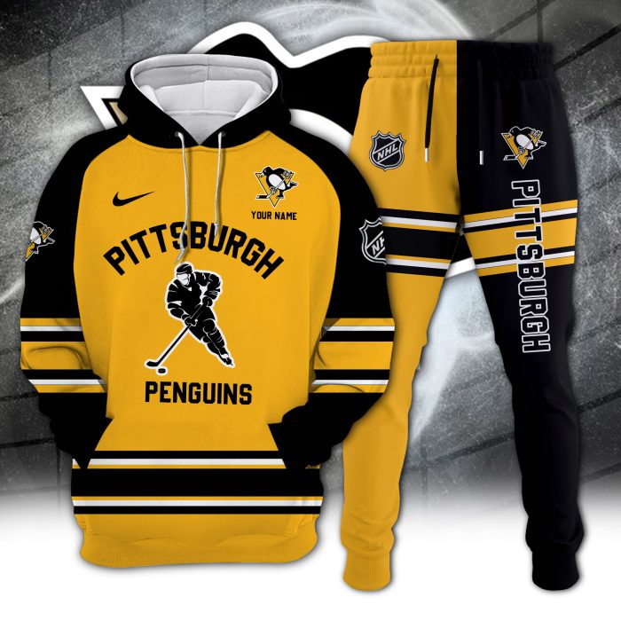 Pittsburgh Penguins Combo Hoodie Long Pants Set Edition 3D CHJ1622