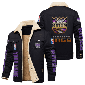 Sacramento Kings NBA Style Personalized Fleece Cargo Jacket Winter Jacket FCJ1150