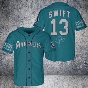Seattle Mariners Taylor Swift Fan Baseball Jersey BTL1046