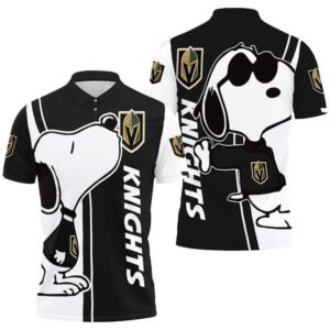 Vegas Golden Knights Snoopy Lover 3D Printed Polo Shirt PLS2763