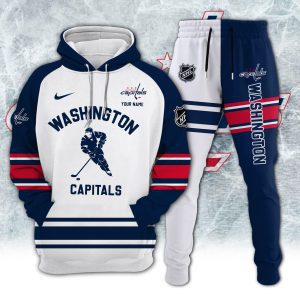 Washington Capitals Combo Hoodie Long Pants Set Edition 3D CHJ1630