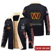 Washington Commanders NFL Custom Name Premium Fleece Cargo Jacket Winter Jacket FCJ1286