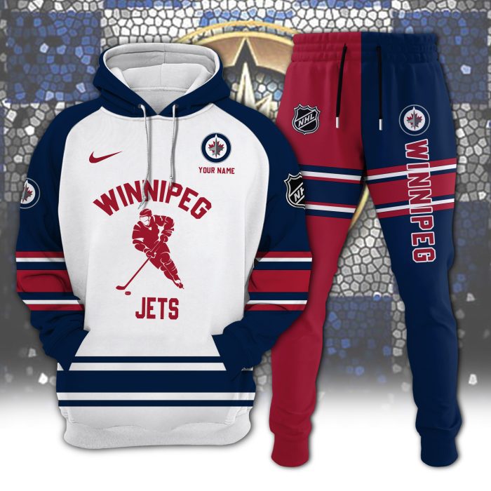 Winnipeg Jets Combo Hoodie Long Pants Set Edition 3D CHJ1631