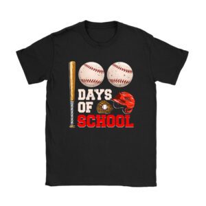 100 Days Of School Baseball 100th Day Kids Boys Unisex T-Shirt TH1160