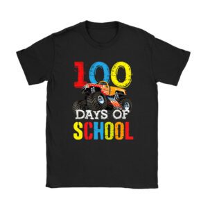 100 Days of School Monster Truck 100th Day of School Boys Unisex T-Shirt TH1016