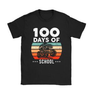 100 Days of School Monster Truck 100th Day of School Boys Unisex T-Shirt TH1020