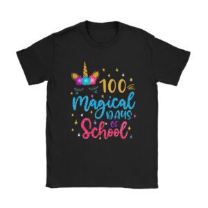 100th Day of School Unicorn 100 Magical Days Teacher Girls Unisex T-Shirt TH1139