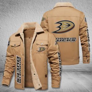 Anaheim Ducks Fleece Cargo Jacket Winter Jacket FCJ1608