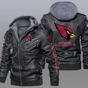 Arizona Cardinals Black Brown Leather Jacket LIZ140