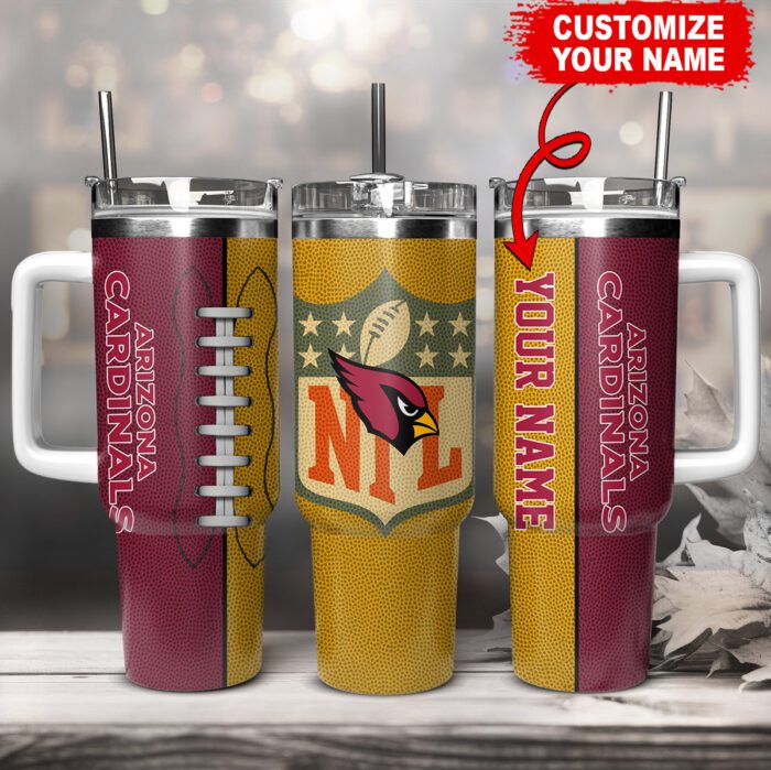 Arizona Cardinals NFL 32 Teams Football Custom Name 40oz Stanley Tumbler STT1602