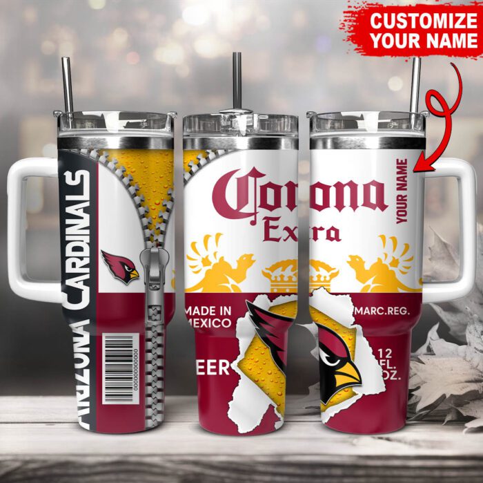 Arizona Cardinals NFL Corona Extra Personalized Stanley Tumbler 40Oz STT1440