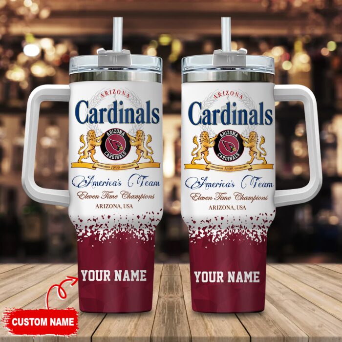 Arizona Cardinals Personalized NFL Champions Modelo 40oz Stanley Tumbler STT1376