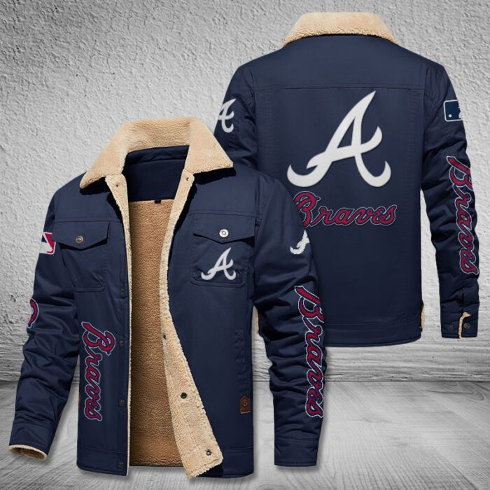 Atlanta Braves Fleece Cargo Jacket Winter Jacket FCJ1752