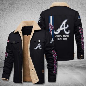 Atlanta Braves Fleece Cargo Jacket Winter Jacket FCJ1788