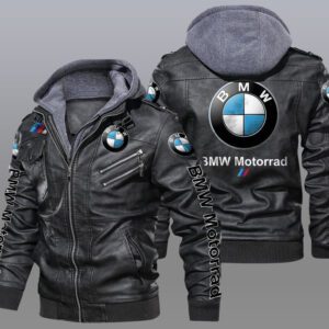BMW Motorrad Black Brown Leather Jacket LIZ050