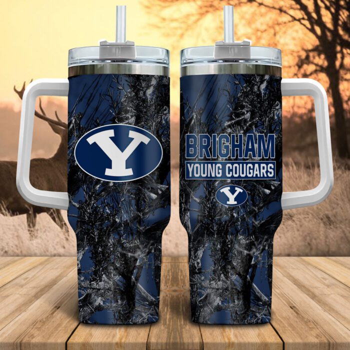 BYU Cougars NCAA Hunting Personalized Stanley Tumbler 40oz STT1009