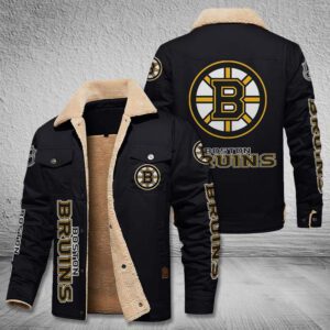 Boston Bruins Fleece Cargo Jacket Winter Jacket FCJ1581