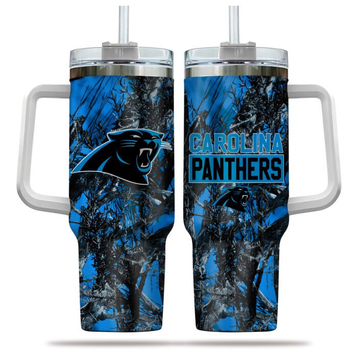 Carolina Panthers NFL Hunting Personalized Stanley Tumbler 40oz STT1183