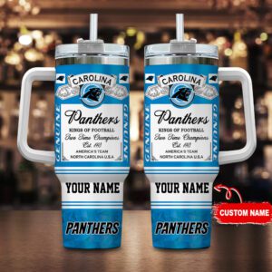 Carolina Panthers NFL Kings Of Football Personalized Stanley Tumbler 40oz STT1215