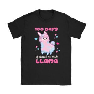 Celebrating 100 Days of School NoProb Llama Kids & Teachers Unisex T-Shirt TH1095