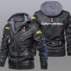Chevrolet Camaro Black Brown Leather Jacket LIZ046