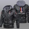 Chevrolet Camaro Black Brown Leather Jacket LIZ082
