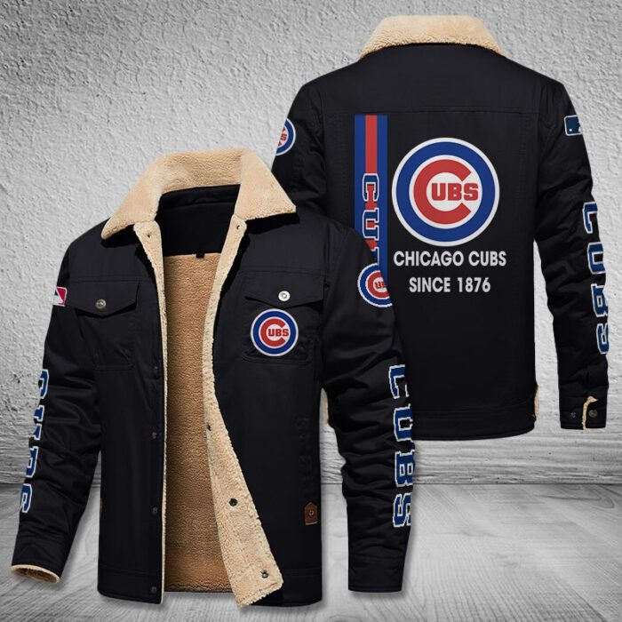 Chicago Cubs Fleece Cargo Jacket Winter Jacket FCJ1796