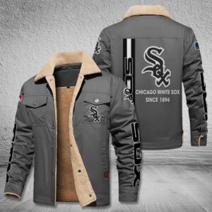 Chicago White Sox Fleece Cargo Jacket Winter Jacket FCJ1806