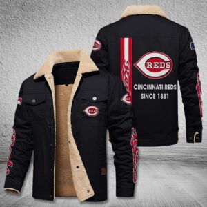 Cincinnati Reds Fleece Cargo Jacket Winter Jacket FCJ1780