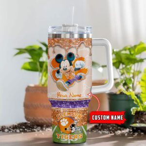 Clemson Tigers NCAA Style Personalized Stanley Tumbler 40oz STT1087