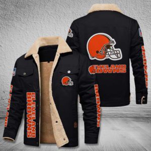 Cleveland Browns Fleece Cargo Jacket Winter Jacket FCJ1693